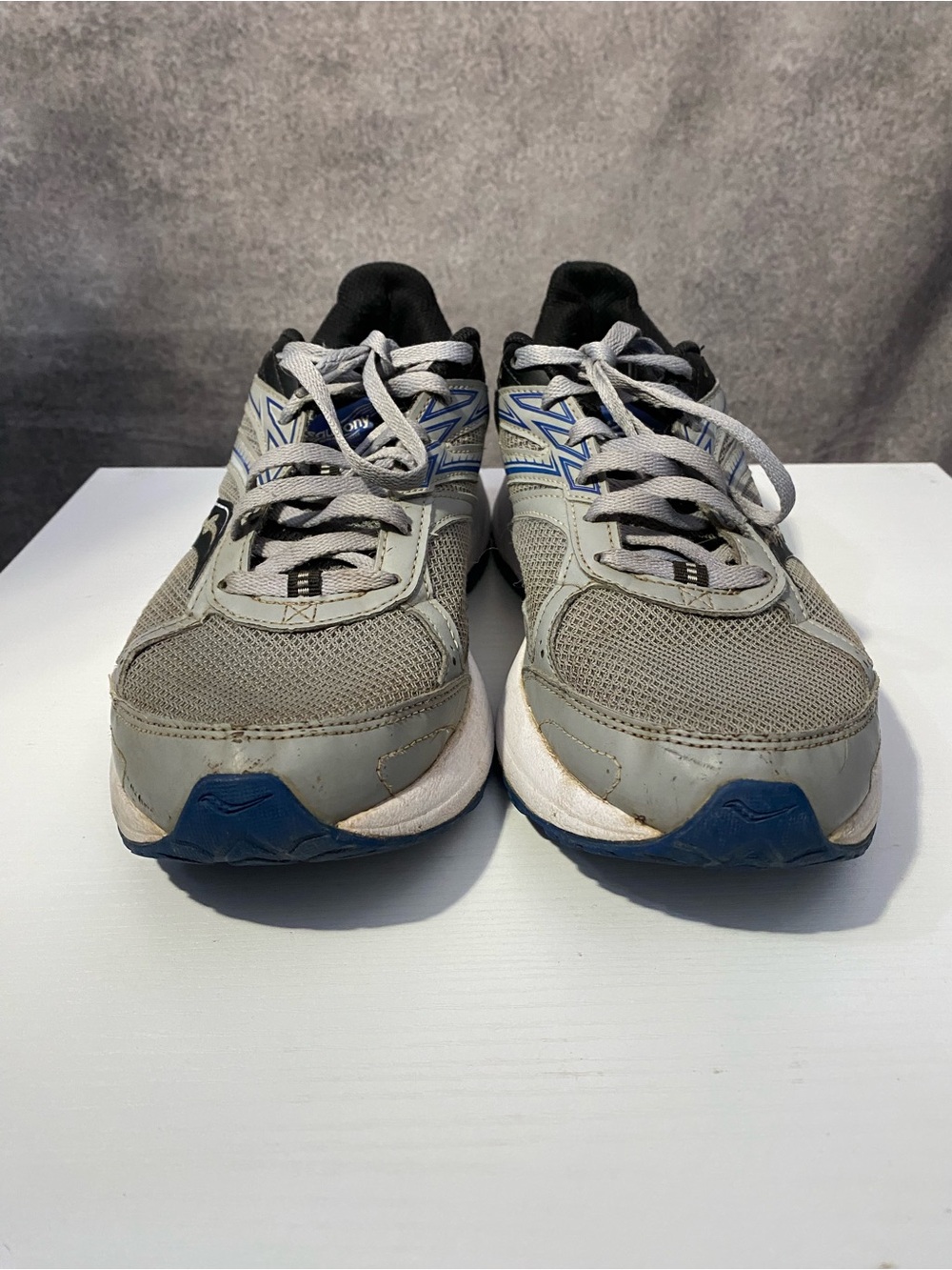 Saucony Cohesion 14 Men’s Running Shoes Gray Blue Size 10.5 Athletic Sneakers - Picture 5 of 10